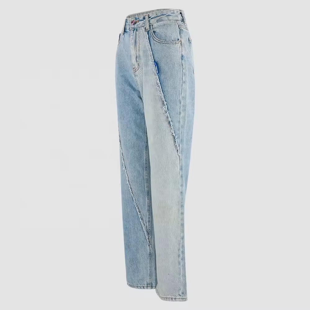 custom straight jeans for women blue jeans mujer