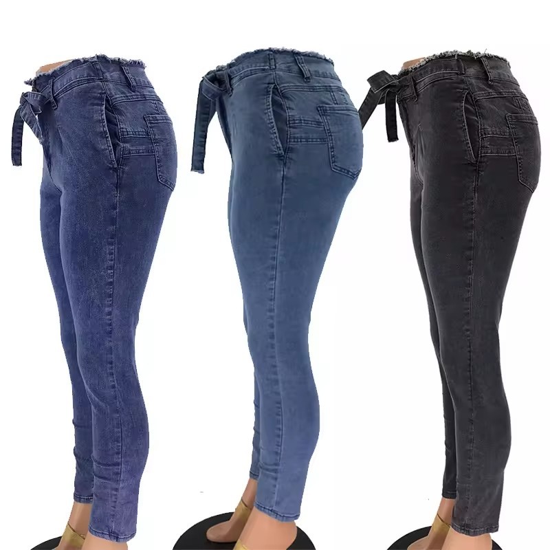 women jeans damaged tight super skinny ripped high waist denim jeans womens