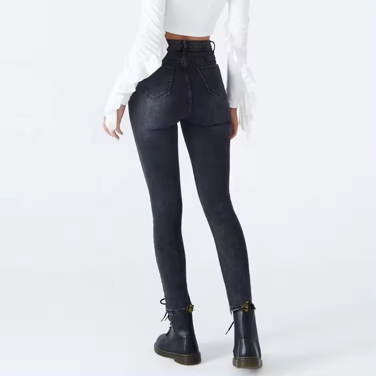 women's skinny jeans high waist custom destroyed denim jeans women's denim pants boot cut denim jeans