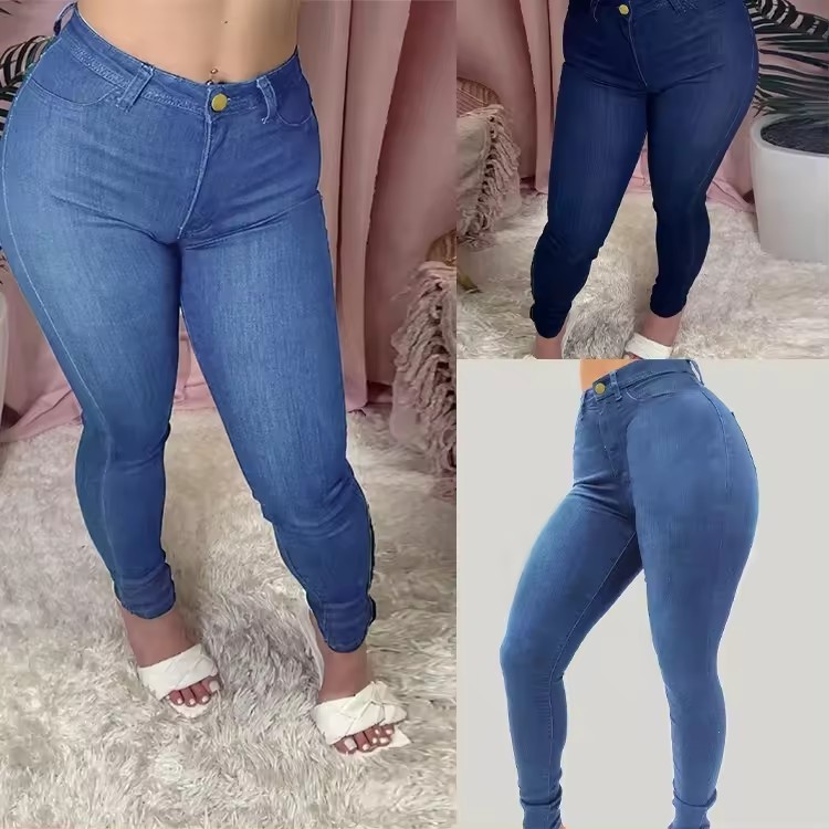 WP09 Plus size jeans for women ladies skinny large size jean trousers plus size jeans women