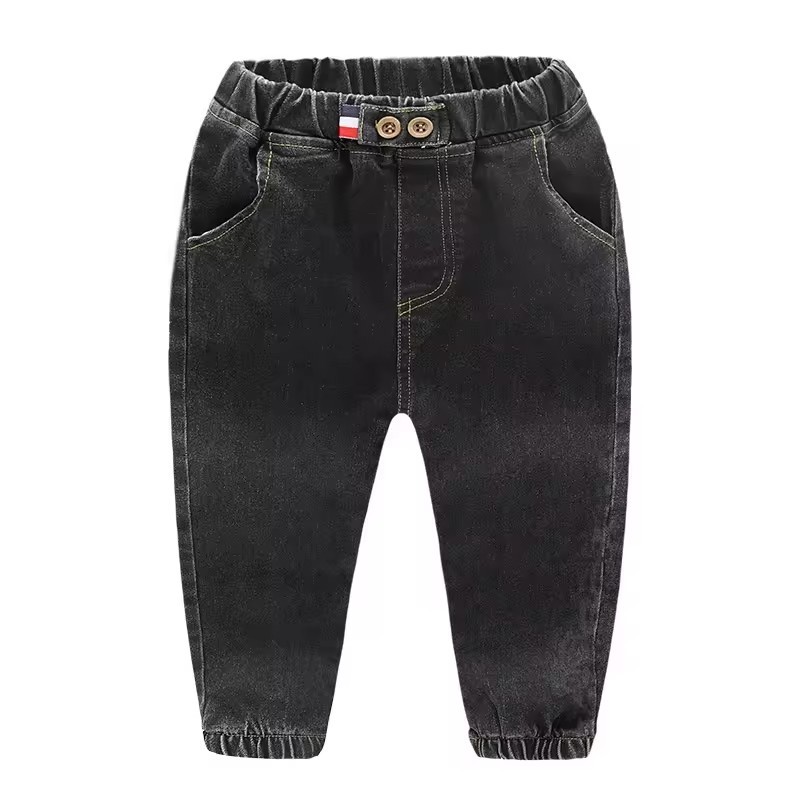 wholesale kids jeans pants elastic waist stretch jeans for kids denim jeans kids children