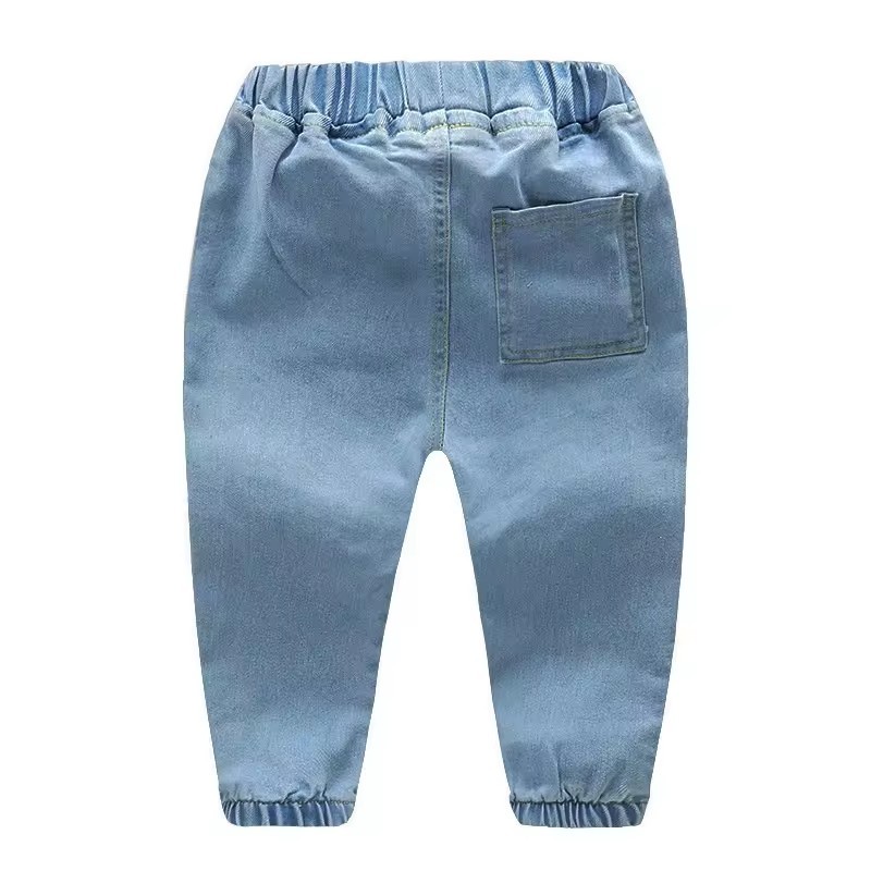 wholesale kids jeans pants elastic waist stretch jeans for kids denim jeans kids children