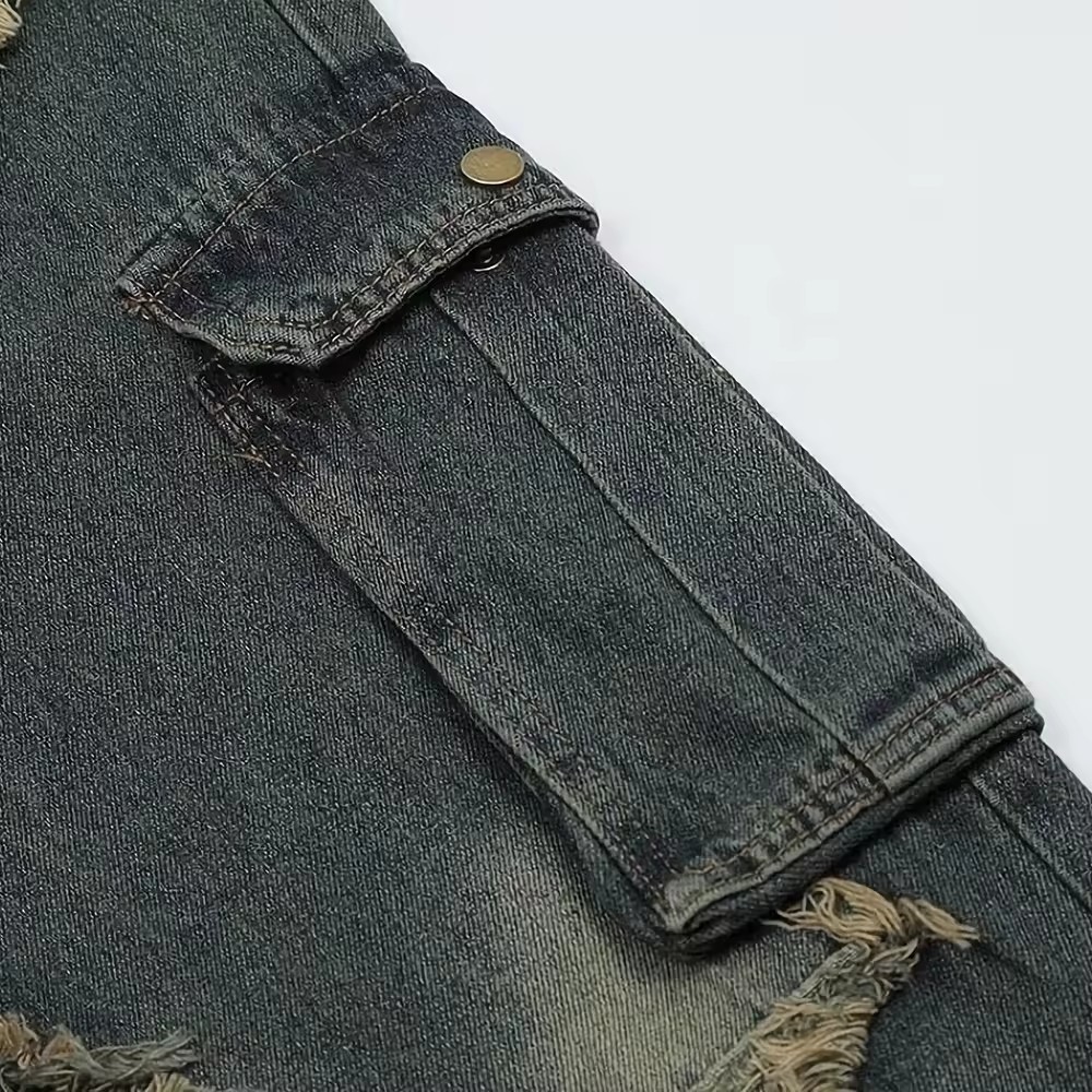 custom jeans street wear denim pants star pattern men hip hop black jeans for men