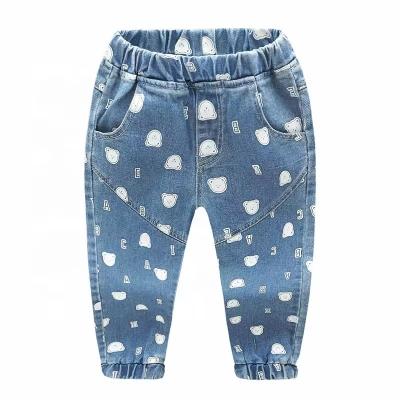 wholesale kids jeans pants elastic waist stretch jeans for kids denim jeans kids children