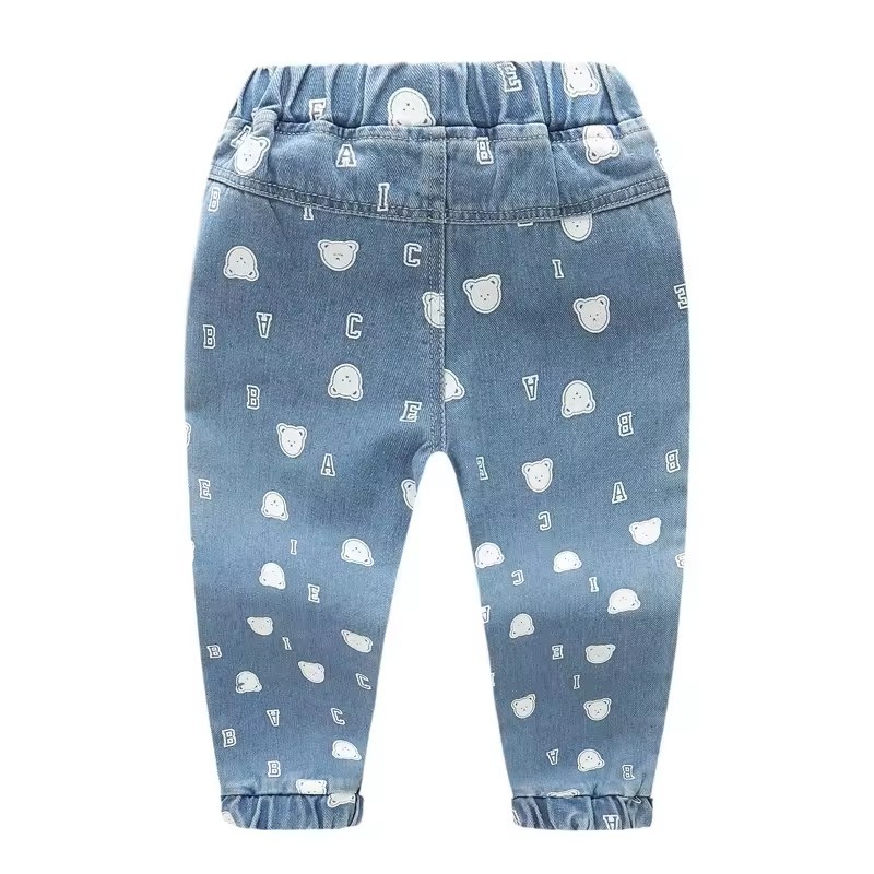 wholesale kids jeans pants elastic waist stretch jeans for kids denim jeans kids children