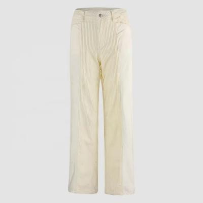 custom women corduroy pants straight fit