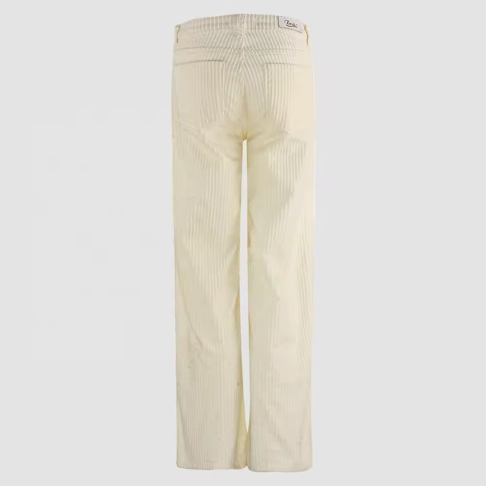 custom women corduroy pants straight fit