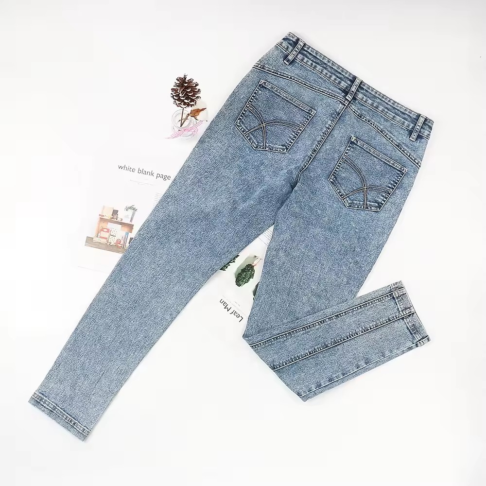 ODM OEM women jeans high waisted denim jeans women skinny jeans for ladies