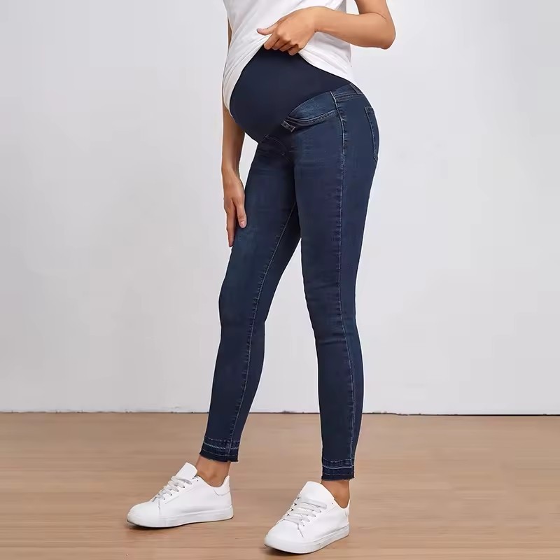 ODM OEM maternity jeans for women maternity denim jeans skinny jeans women - 副本