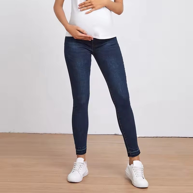 ODM OEM maternity jeans for women maternity denim jeans skinny jeans women - 副本